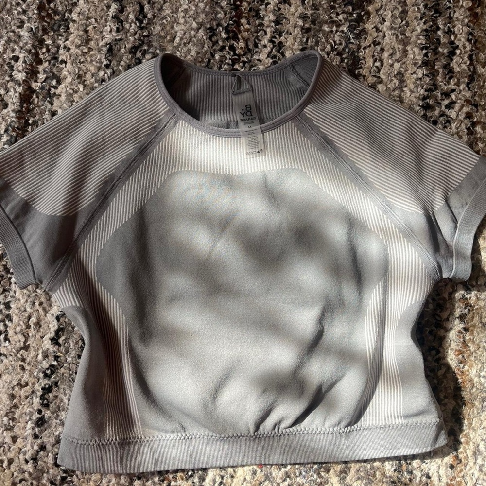 Garage Ribbed Gray Top